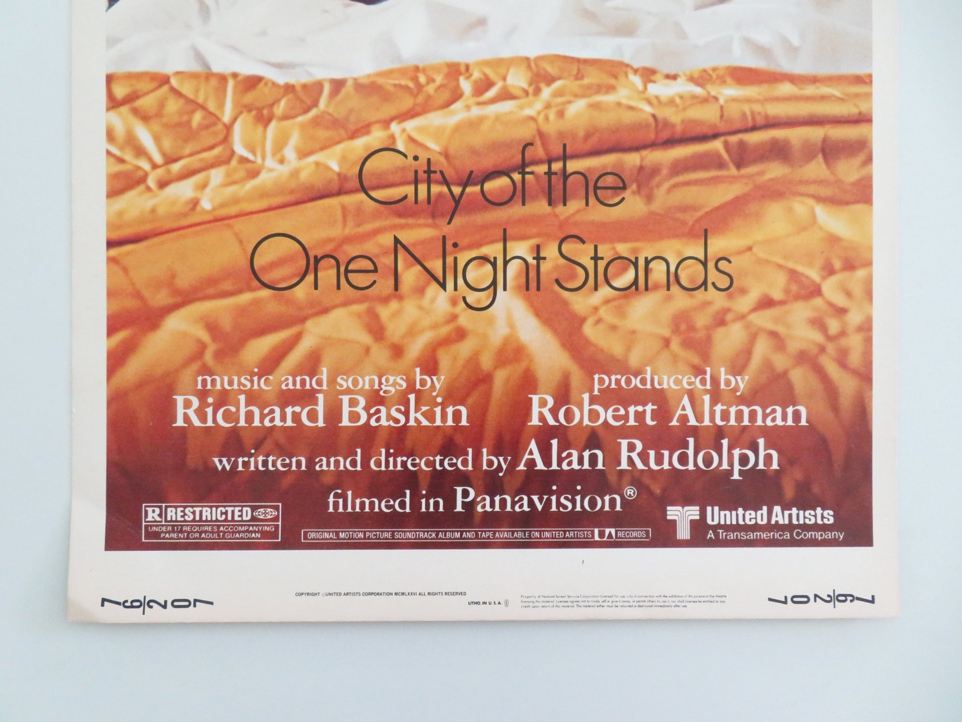 WELCOME TO L.A. US INSERT POSTER KEITH CARRADINE SALLY KELLERMAN 1976 - Rendezvous Cinema