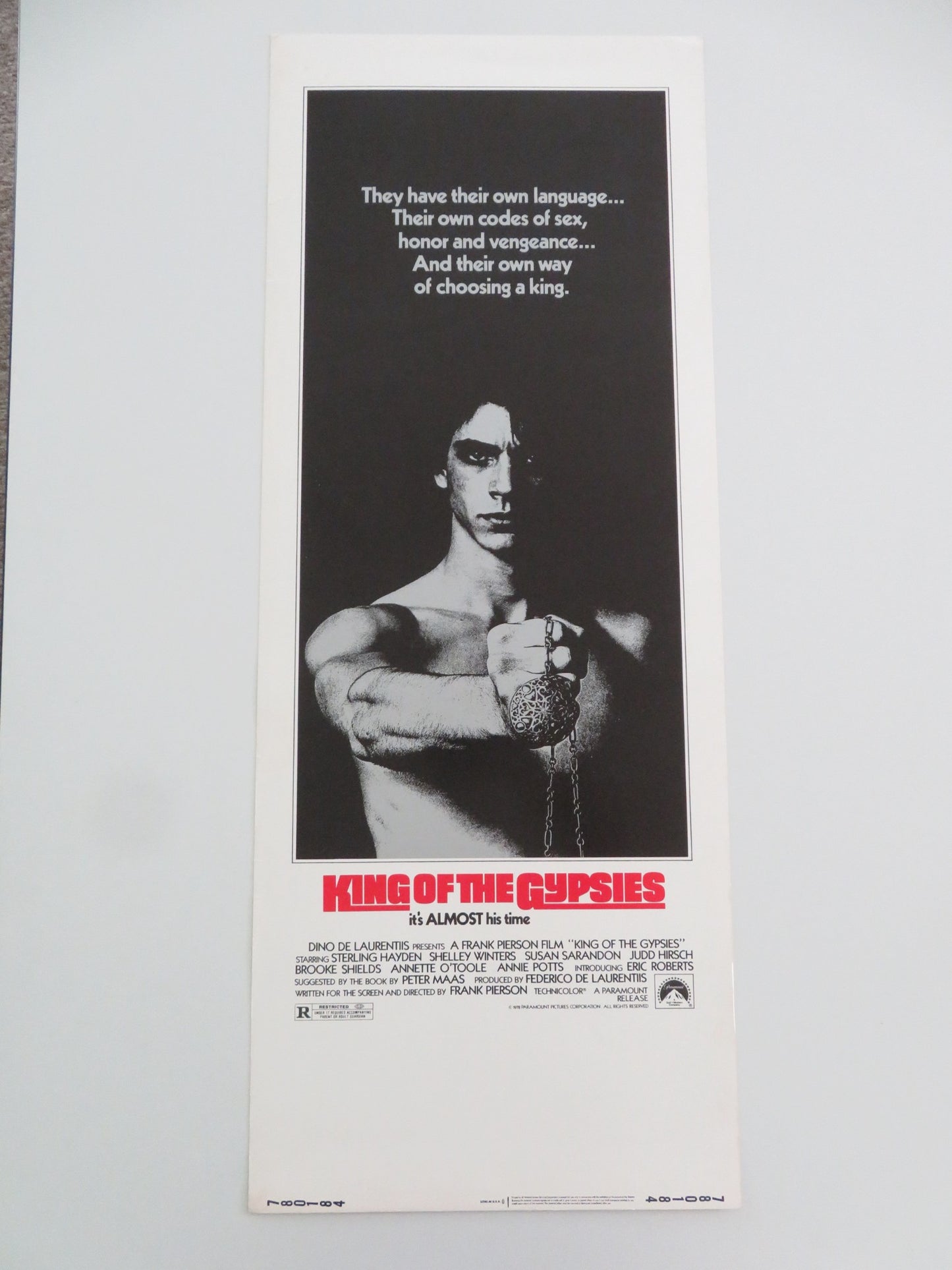 KING OF THE GYPSIES US INSERT POSTER STERLING HAYDEN SHELLEY WINTERS 1978 - Rendezvous Cinema