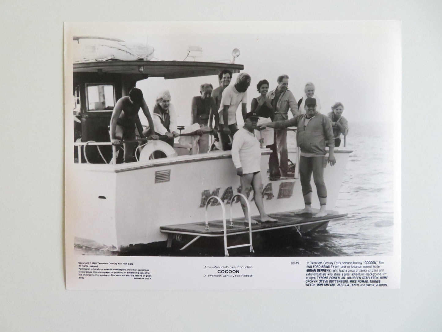 COCOON MOVIE STILL PHOTO LOT OF 13 STEVE GUTTENBERG BRIAN DENNEHY 1985