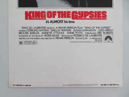 KING OF THE GYPSIES US INSERT POSTER STERLING HAYDEN SHELLEY WINTERS 1978 - Rendezvous Cinema