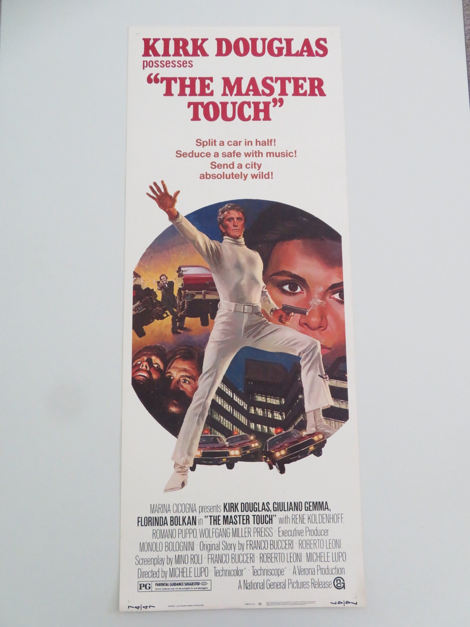 THE MASTER TOUCH US INSERT POSTER KIRK DOUGLAS GIULIANO GEMMA 1974 - Rendezvous Cinema