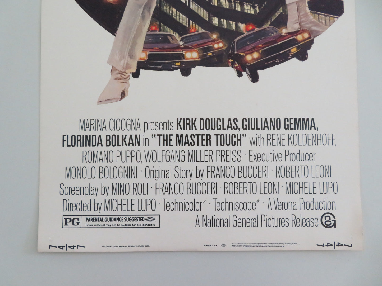THE MASTER TOUCH US INSERT POSTER KIRK DOUGLAS GIULIANO GEMMA 1974 - Rendezvous Cinema