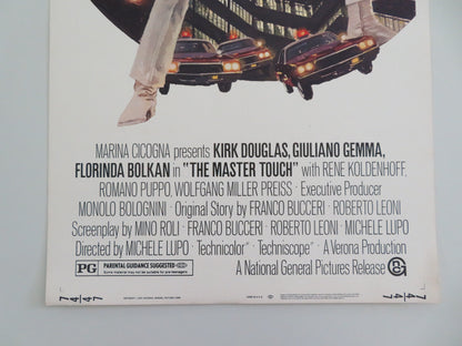 THE MASTER TOUCH US INSERT POSTER KIRK DOUGLAS GIULIANO GEMMA 1974 - Rendezvous Cinema