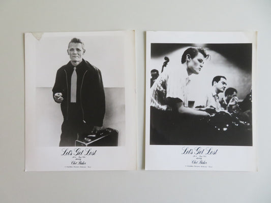 LET'S GET LOST MOVIE STILL PHOTO LOT OF 2 CHET BAKER FLEA CHRIS ISAAC 1988