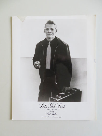 LET'S GET LOST MOVIE STILL PHOTO LOT OF 2 CHET BAKER FLEA CHRIS ISAAC 1988