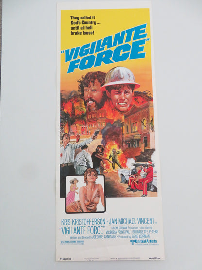 VIGILANTE FORCE - STYLE A US INSERT POSTER KRIS KRISTOFFERSON J. M. VINCENT 1976 - Rendezvous Cinema