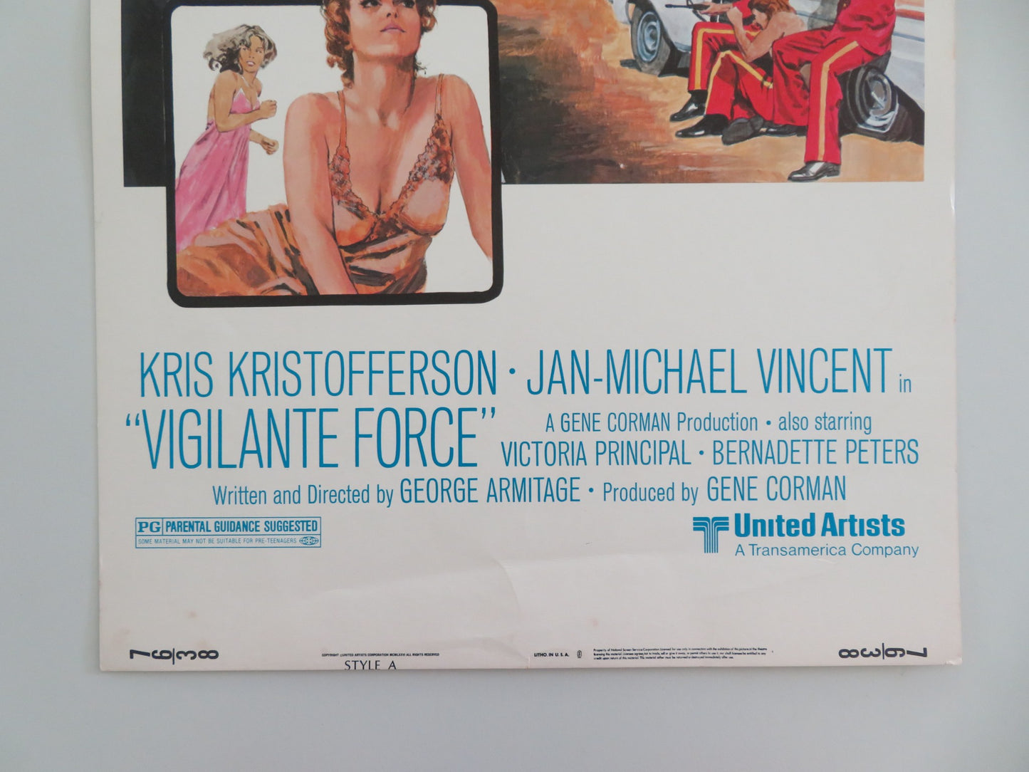 VIGILANTE FORCE - STYLE A US INSERT POSTER KRIS KRISTOFFERSON J. M. VINCENT 1976 - Rendezvous Cinema