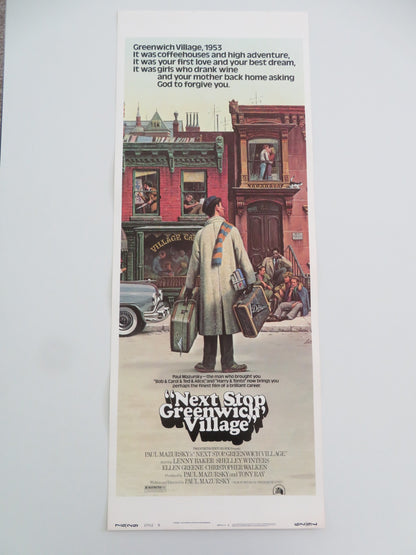 NEXT STOP GREENWICH VILLAGE - STYLE B US INSERT POSTER LENNY BAKER 1976 - Rendezvous Cinema