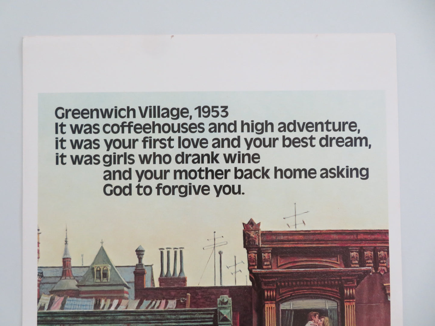 NEXT STOP GREENWICH VILLAGE - STYLE B US INSERT POSTER LENNY BAKER 1976 - Rendezvous Cinema