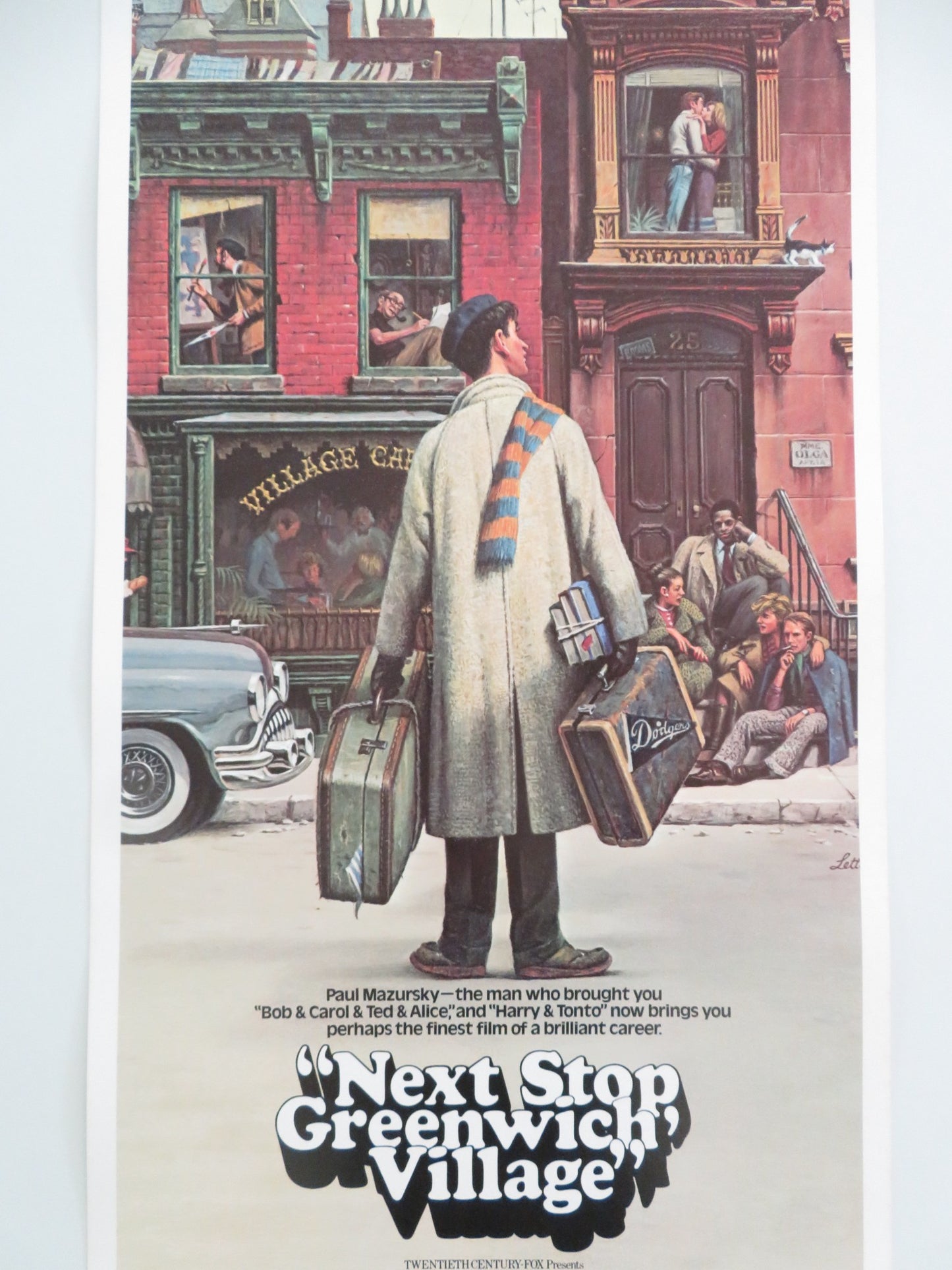 NEXT STOP GREENWICH VILLAGE - STYLE B US INSERT POSTER LENNY BAKER 1976 - Rendezvous Cinema