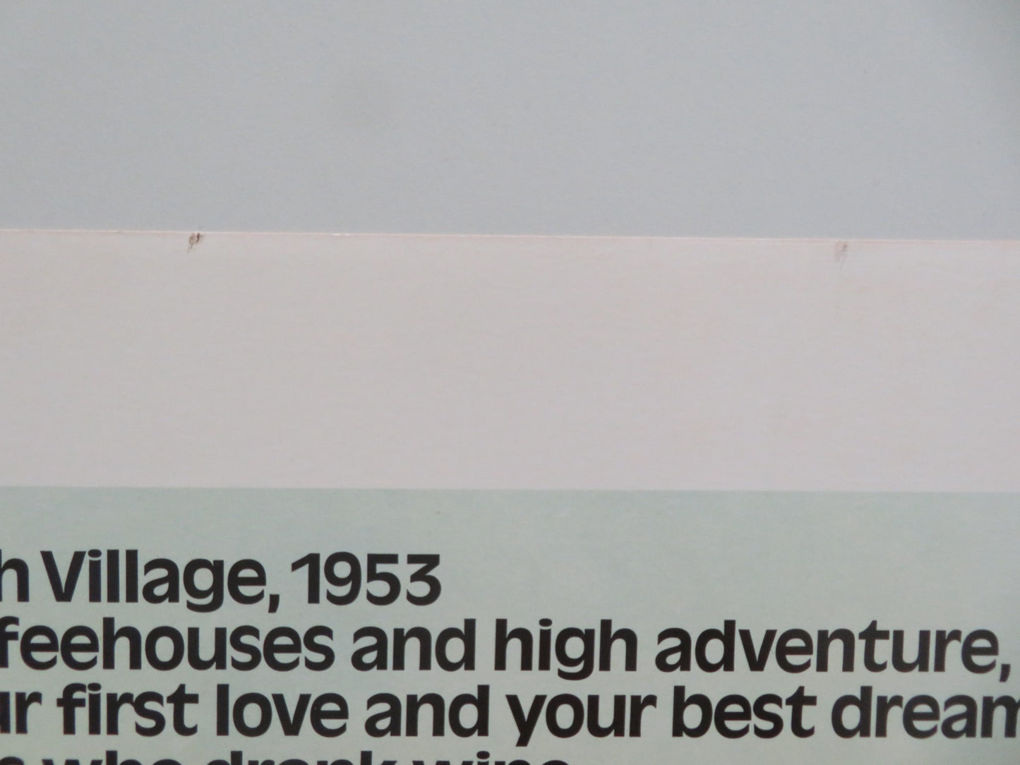 NEXT STOP GREENWICH VILLAGE - STYLE B US INSERT POSTER LENNY BAKER 1976 - Rendezvous Cinema