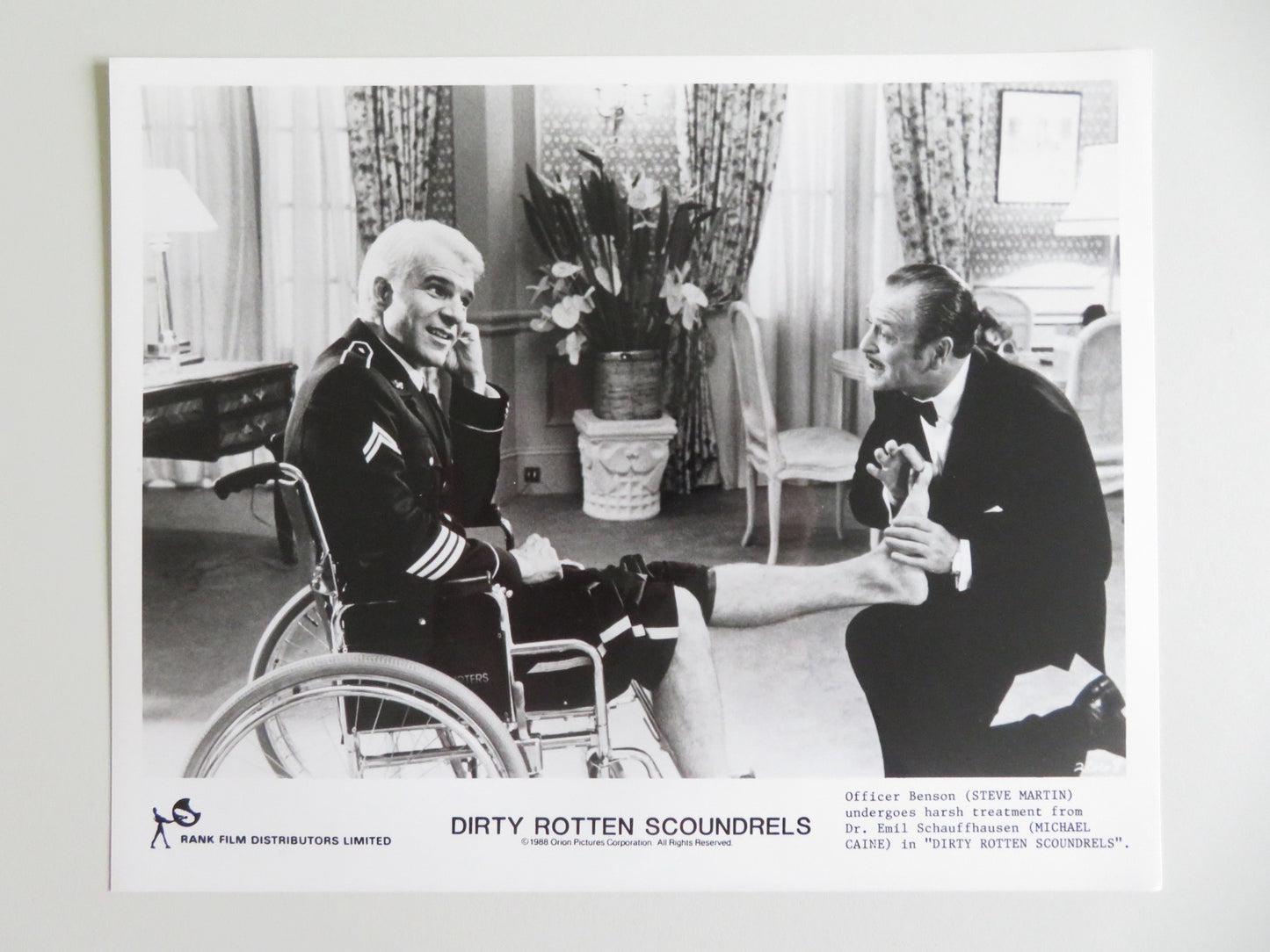 DIRTY ROTTEN SCOUNDRELS MOVIE STILL PHOTO LOT OF 10 STEVE MARTIN M. CAINE 1988