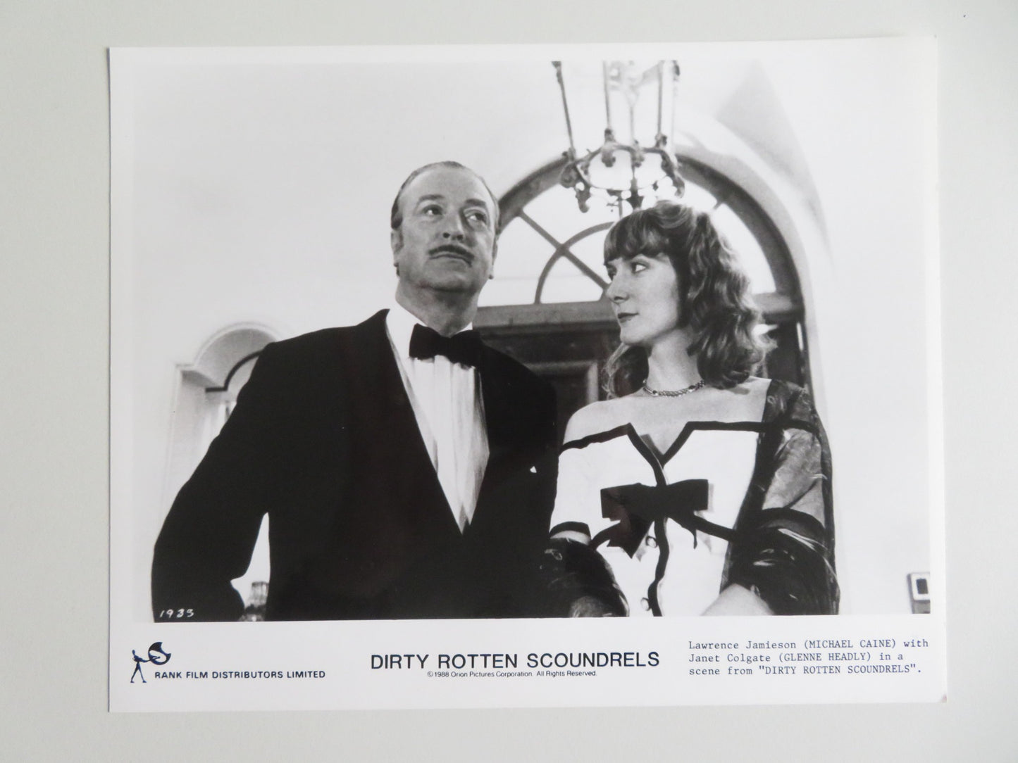 DIRTY ROTTEN SCOUNDRELS MOVIE STILL PHOTO LOT OF 10 STEVE MARTIN M. CAINE 1988
