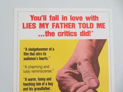 LIES MY FATHER TOLD ME US INSERT POSTER YOSSI YADIN LEN BIRMAN 1975 - Rendezvous Cinema