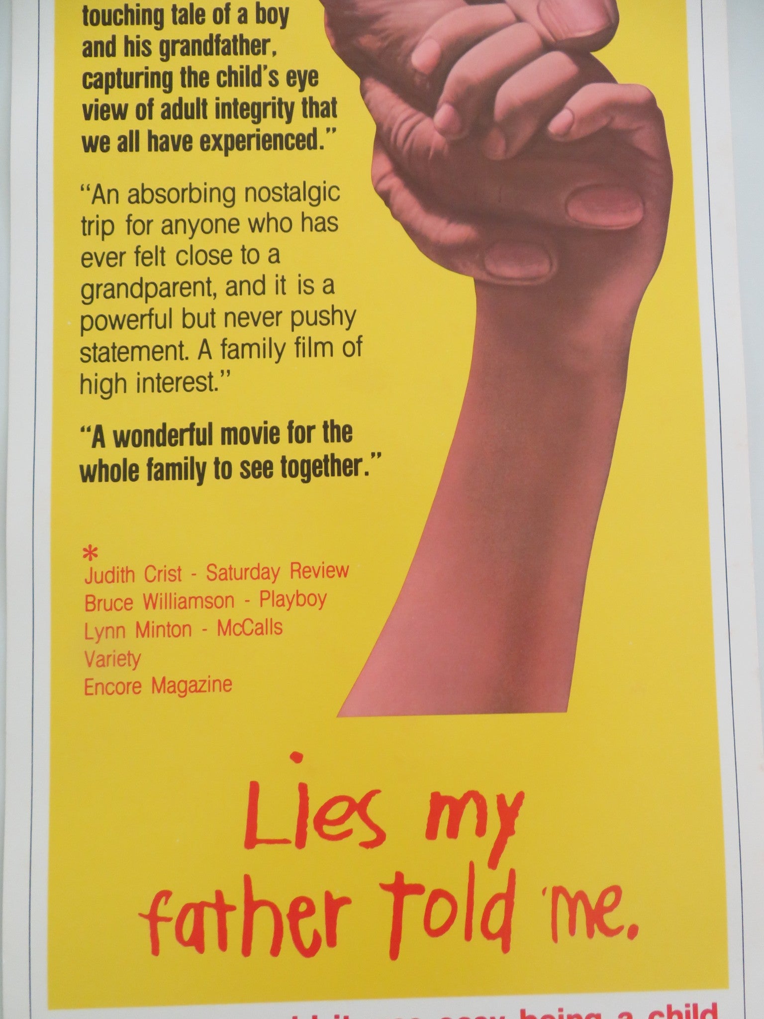 LIES MY FATHER TOLD ME US INSERT POSTER YOSSI YADIN LEN BIRMAN 1975 - Rendezvous Cinema