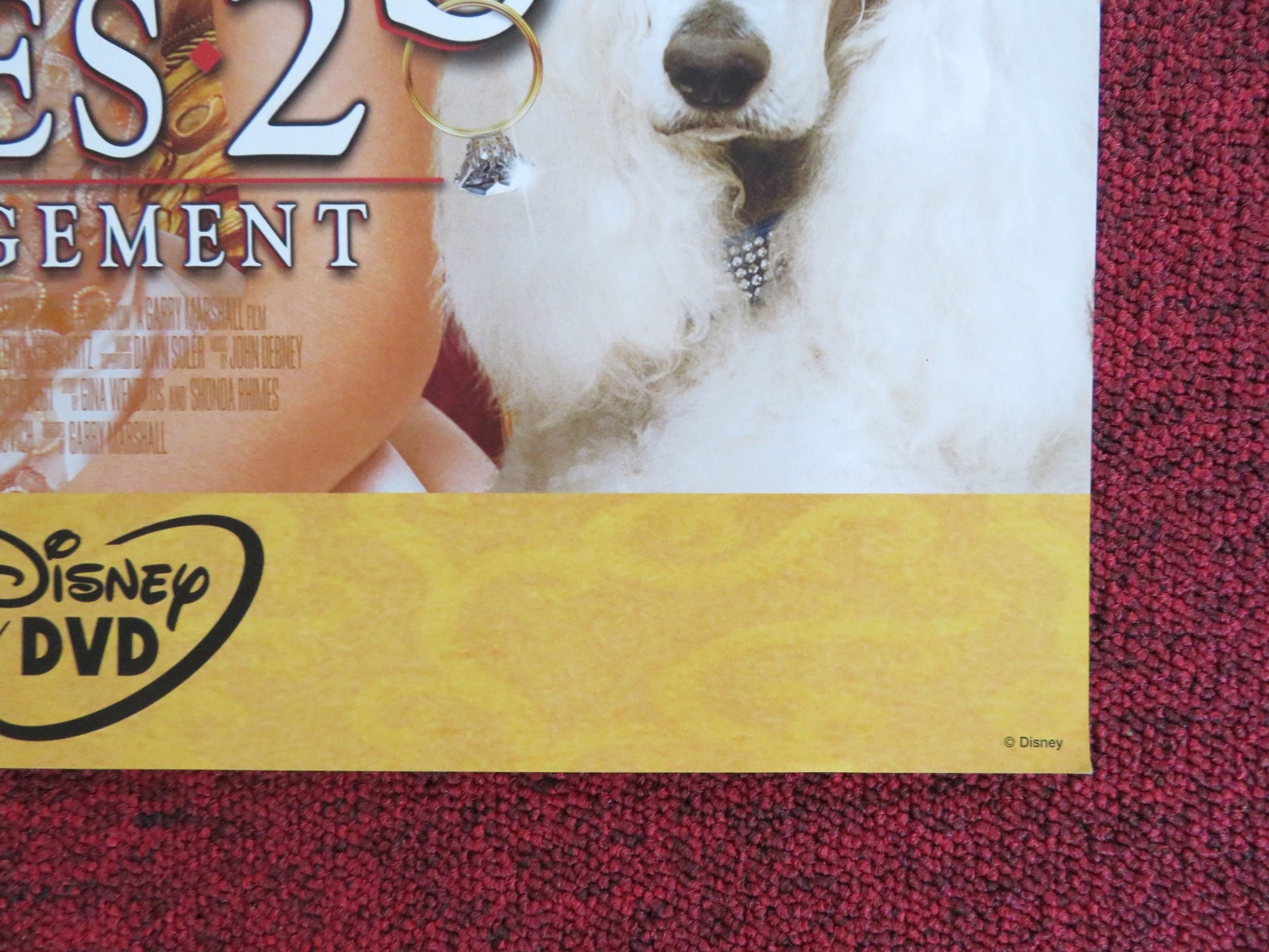 THE PRINCESS DIARIES 2: ROYAL ENGAGEMENT DVD POSTER ANNE HATHAWAY 2004 - Rendezvous Cinema