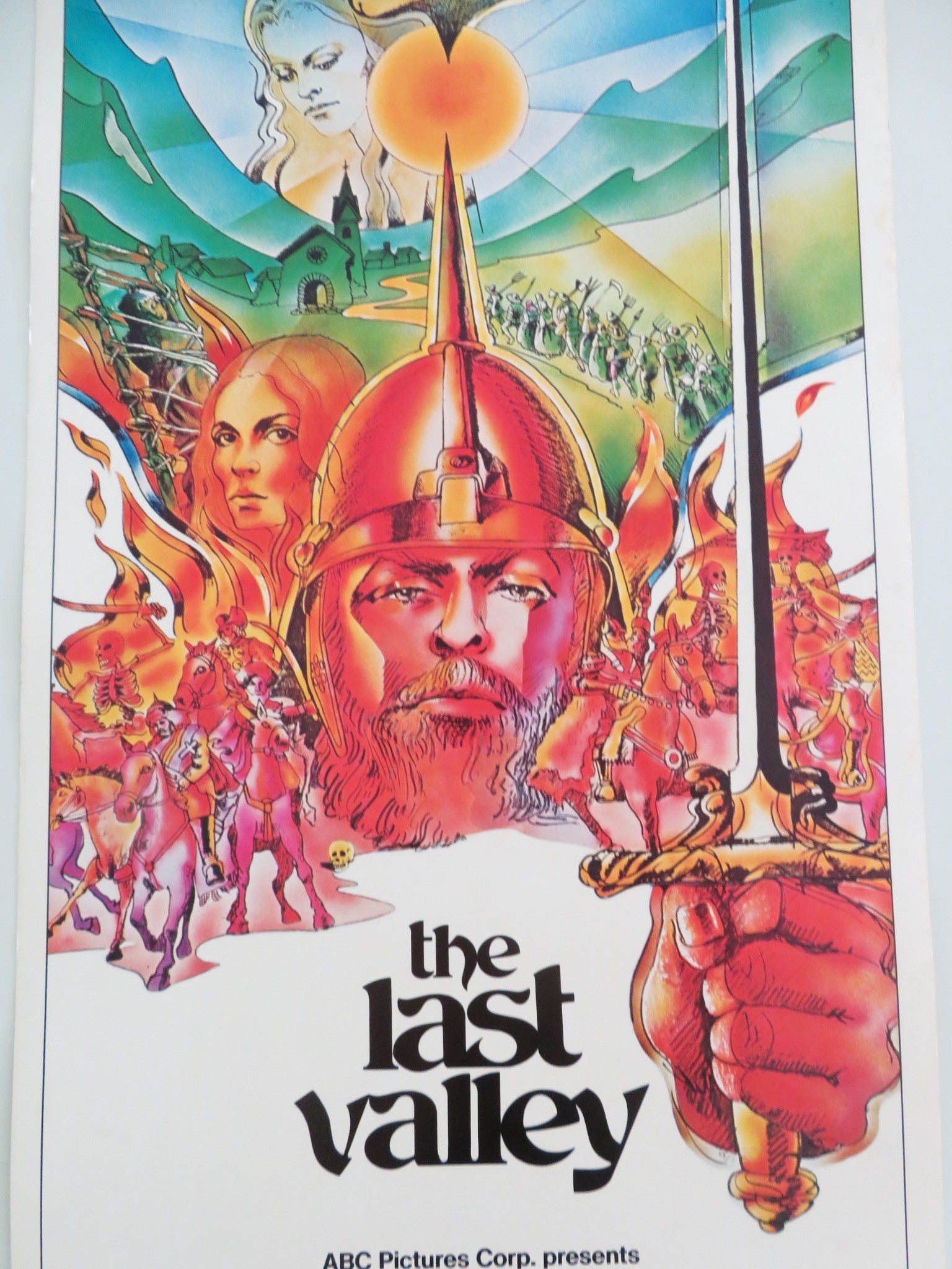 THE LAST VALLEY US INSERT POSTER MICHAEL CAINE OMAR SHARIF 1970 - Rendezvous Cinema