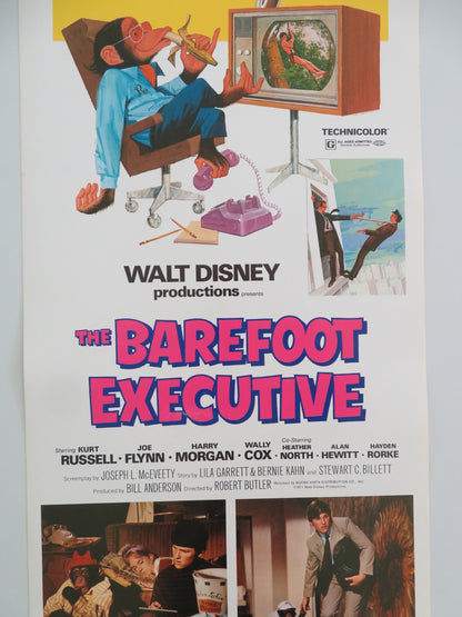 THE BAREFOOT EXECUTIVE US INSERT POSTER DISNEY KURT RUSSELL JOE FLYNN 1971 - Rendezvous Cinema