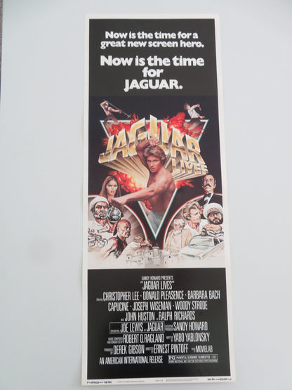 JAGUAR LIVES! US INSERT POSTER CHRISTOPHER LEE DONALD PLEASENCE 1979 - Rendezvous Cinema