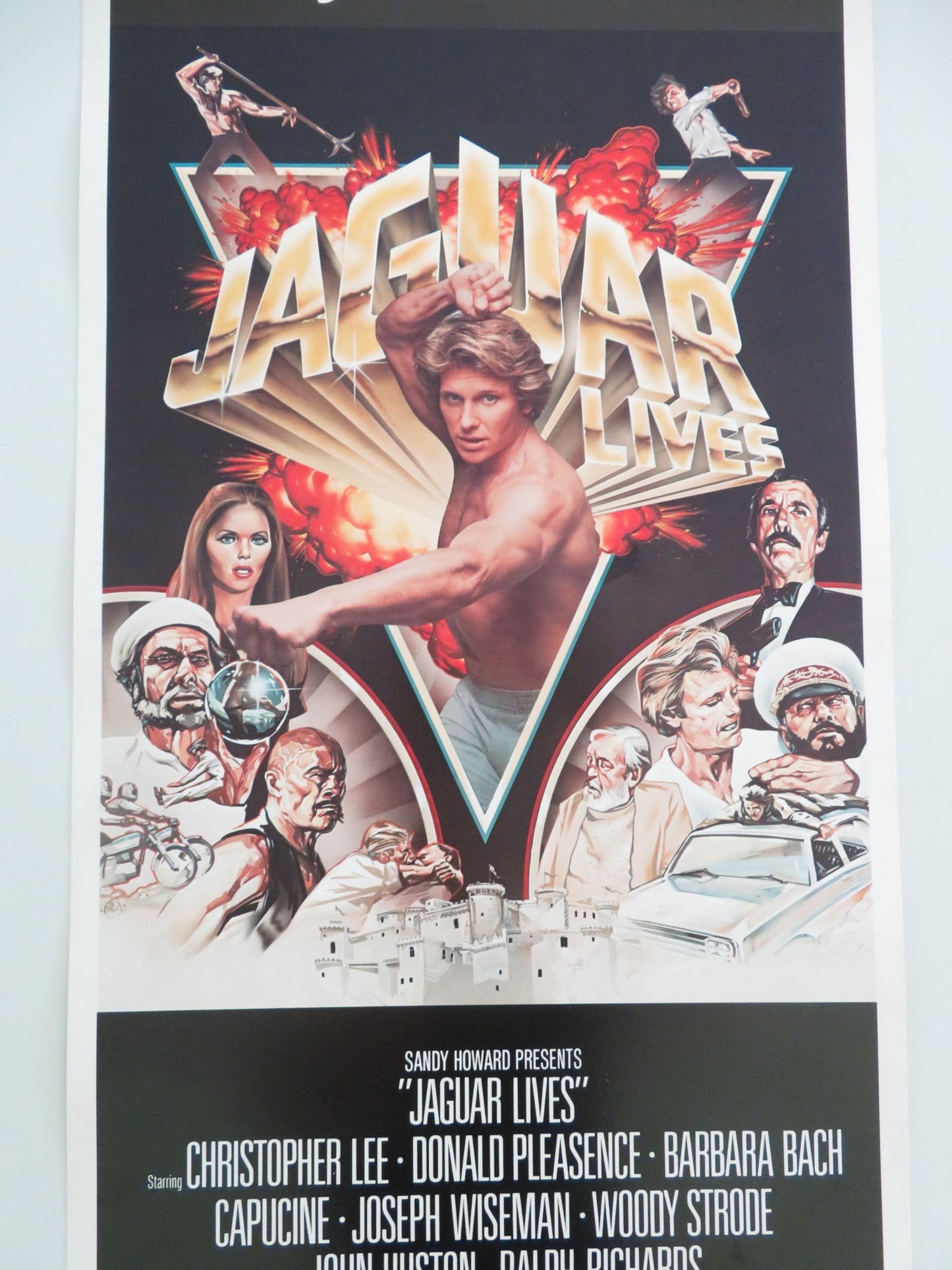 JAGUAR LIVES! US INSERT POSTER CHRISTOPHER LEE DONALD PLEASENCE 1979 - Rendezvous Cinema