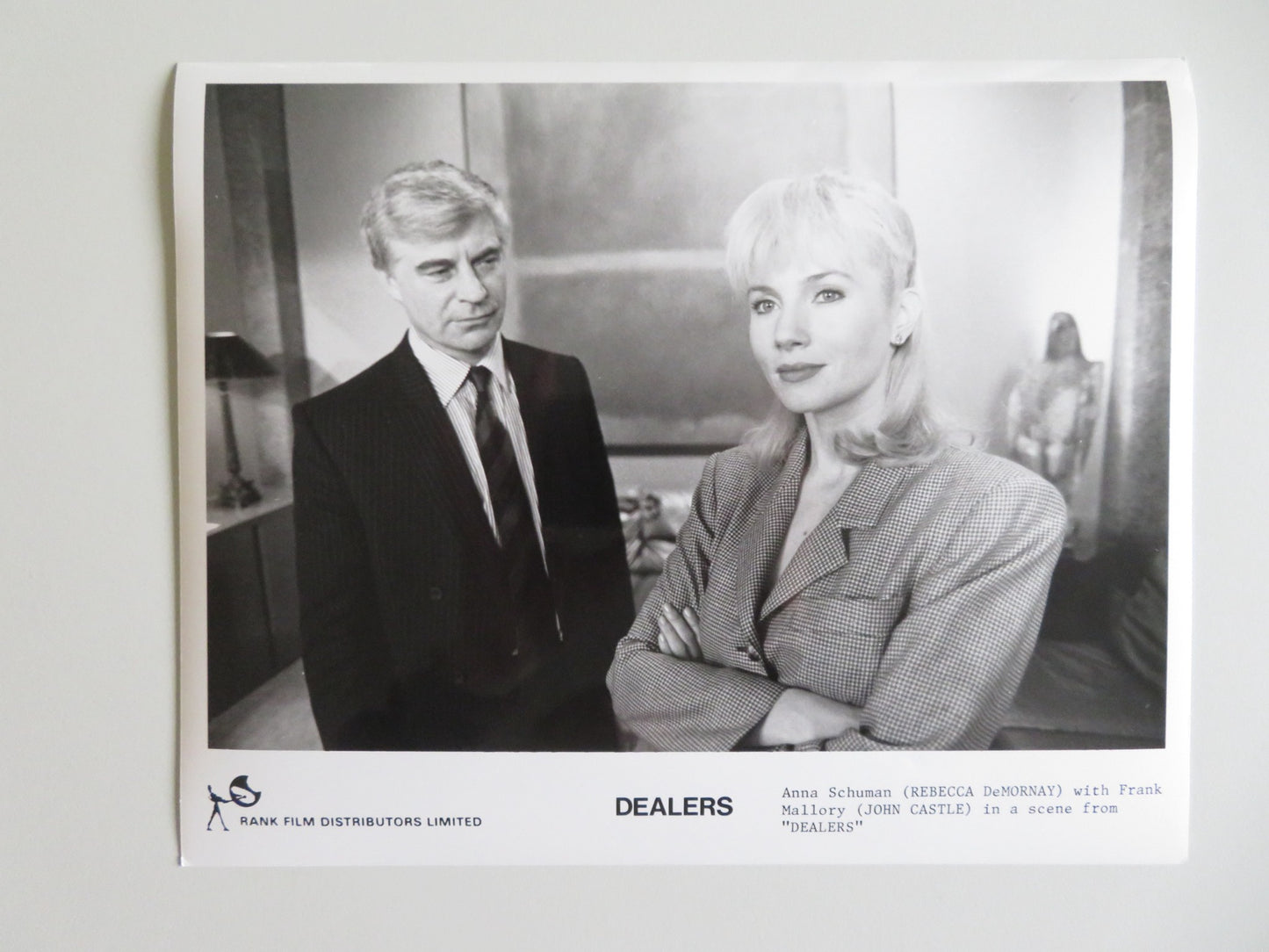 DEALERS MOVIE STILL PHOTO LOT OF 9 PAUL MCGANN REBECCA DEMORNAY 1989