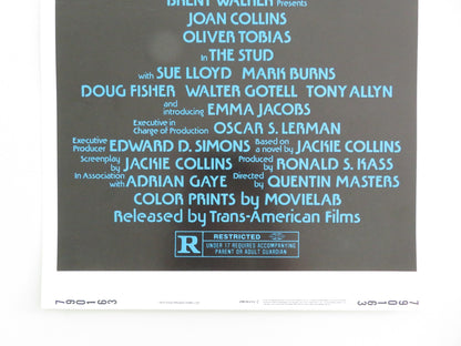 THE STUD US INSERT POSTER JOAN COLLINS OLIVER TOBIAS 1979 - Rendezvous Cinema