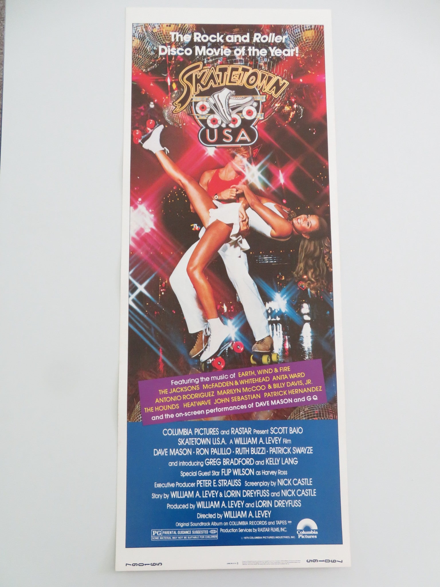SKATETOWN U.S.A. US INSERT POSTER PATRICK SWAYZE SCOTT BAIO 1979 - Rendezvous Cinema