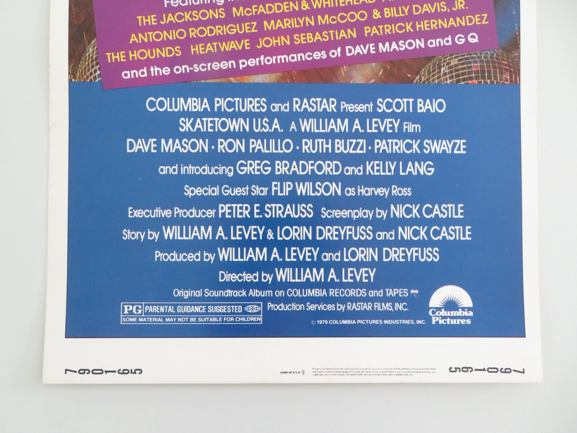 SKATETOWN U.S.A. US INSERT POSTER PATRICK SWAYZE SCOTT BAIO 1979 - Rendezvous Cinema