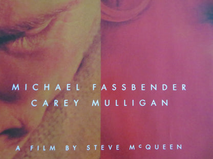 SHAME UK QUAD ROLLED POSTER MICHAEL FASSBENDER CAREY MULLIGAN 2011