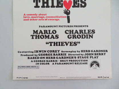 THIEVES US INSERT POSTER CHARLES GRODIN MARIO THOMAS 1976 - Rendezvous Cinema