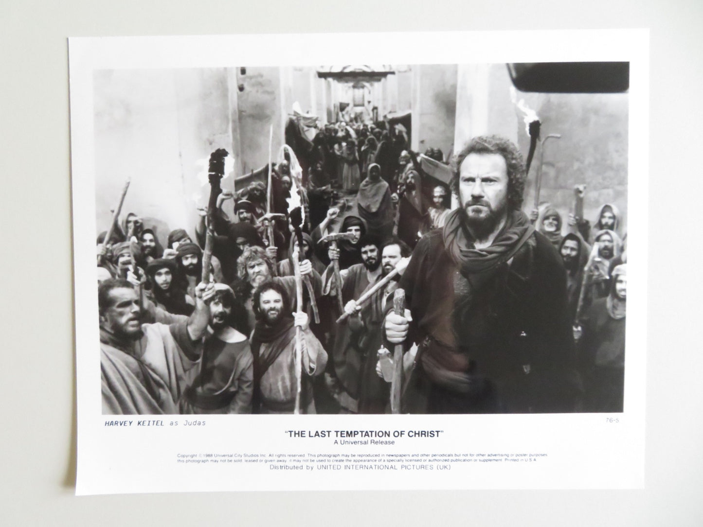 THE LAST TEMPTATION OF CHRIST MOVIE STILL PHOTO LOT OF 6 WILLEM DAFOE 1988