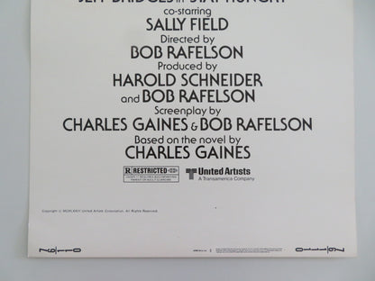 STAY HUNGRY US INSERT POSTER JEFF BRIDGES SALLY FIELD ARNOLD SCHWARZENEGGER 1976 - Rendezvous Cinema