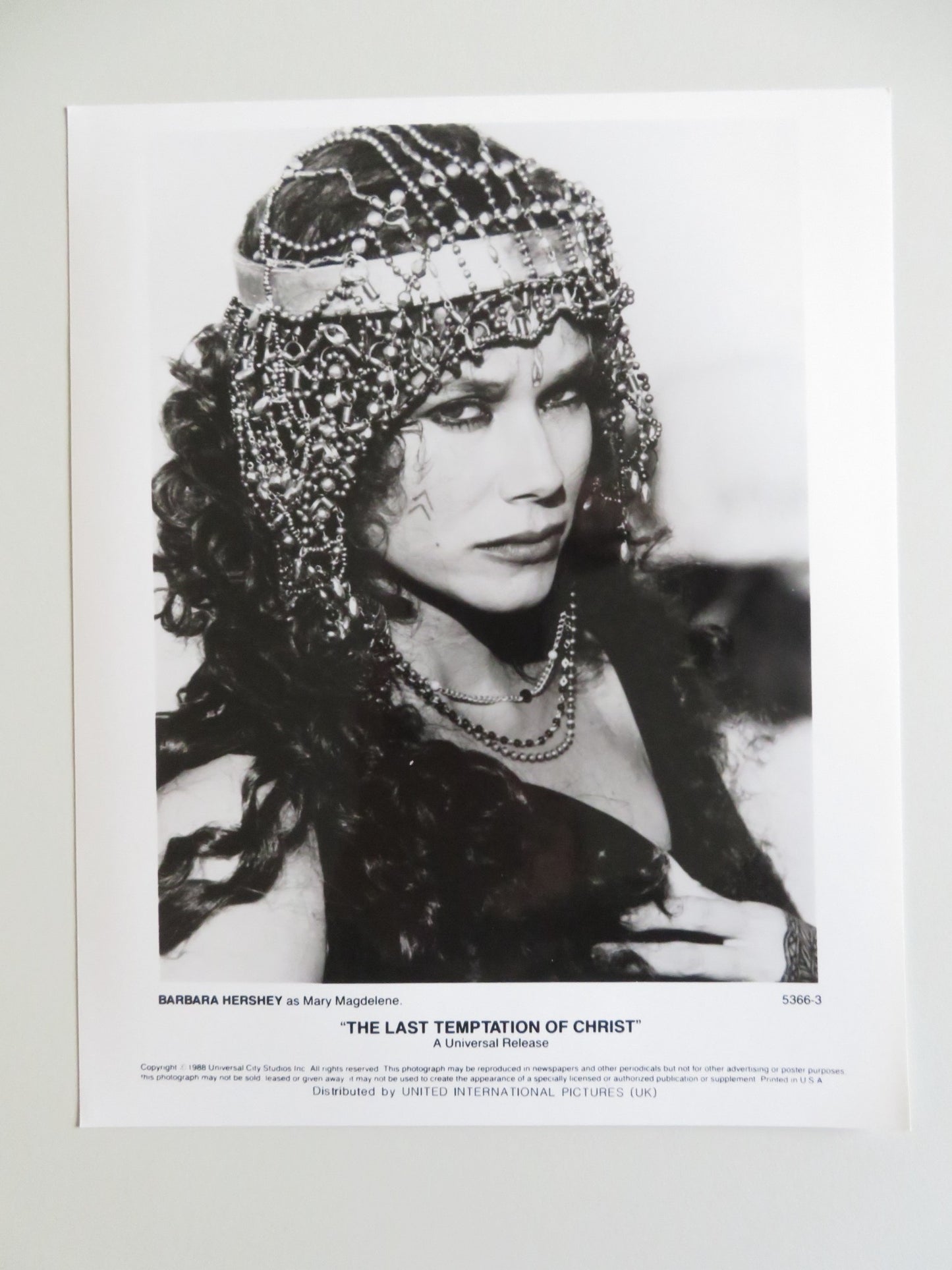 THE LAST TEMPTATION OF CHRIST MOVIE STILL PHOTO LOT OF 6 WILLEM DAFOE 1988