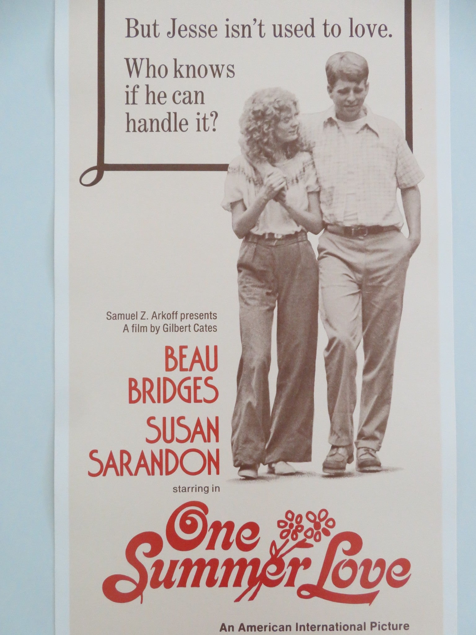ONE SUMMER LOVE US INSERT POSTER BEAU BRIDGES SUSAN SARANDON 1976 - Rendezvous Cinema