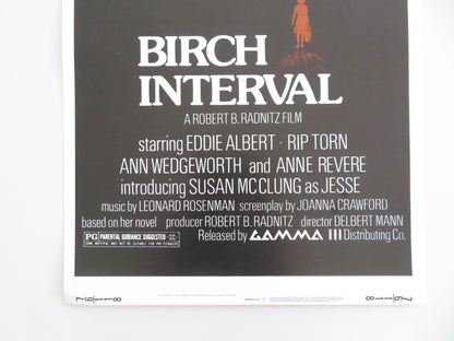 BIRCH INTERVAL US INSERT POSTER EDDIE ALBERT RIP TORN 1976 - Rendezvous Cinema