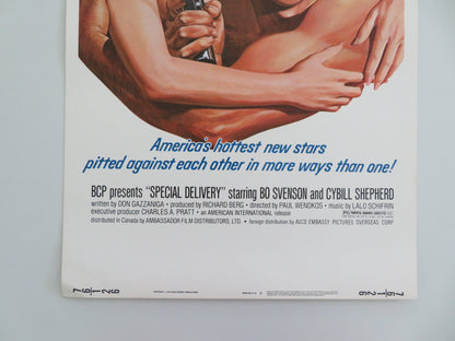 SPECIAL DELIVERY US INSERT POSTER BO SVENSON CYBILL SHEPHERD 1976 - Rendezvous Cinema