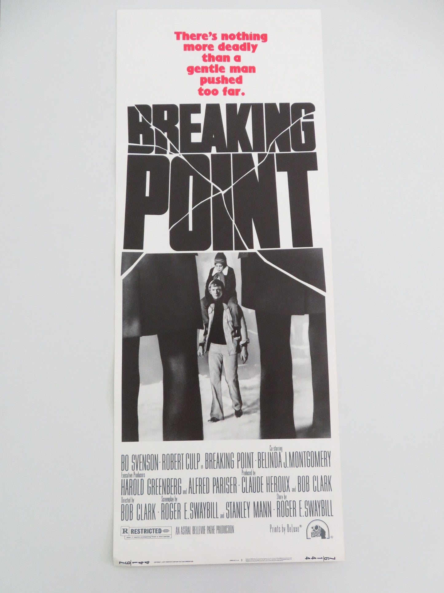 BREAKING POINT US INSERT POSTER BO SVENSON ROBERT CULP 1976 - Rendezvous Cinema