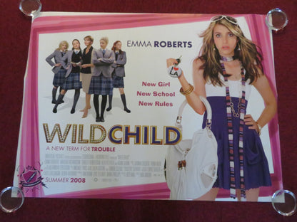 WILD CHILD UK QUAD ROLLED POSTER EMMA ROBERTS NATASHA RICHARDSON 2008