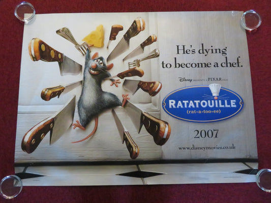 RATATOUILLE - A UK QUAD ROLLED POSTER  DISNEY PATTON OSWALT IAN HOLM 2007