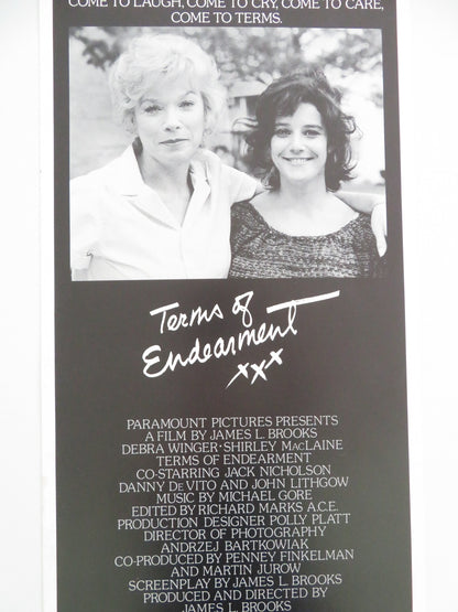 TERMS OF ENDEARMENT US INSERT POSTER SHIRLEY MACLAINE JACK NICHOLSON 1983 - Rendezvous Cinema