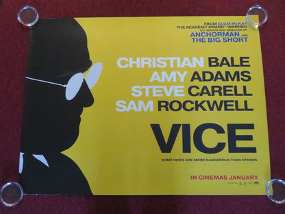 VICE - B UK QUAD ROLLED POSTER CHRISTIAN BALE SAM ROCKWELL AMY ADAMS 2018
