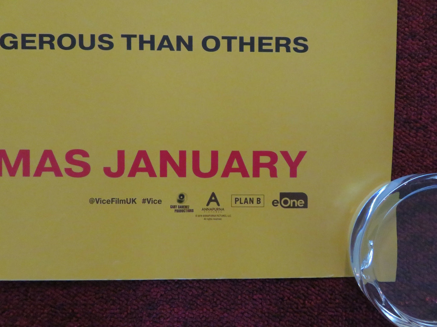 VICE - B UK QUAD ROLLED POSTER CHRISTIAN BALE SAM ROCKWELL AMY ADAMS 2018