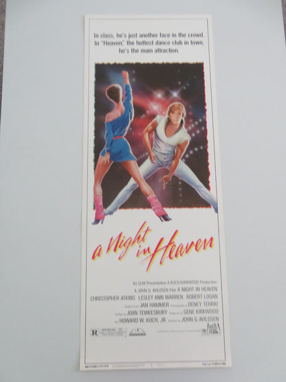 A NIGHT IN HEAVEN US INSERT POSTER CHRISTOPHER ATKINS LESLEY ANN WARREN 1983 - Rendezvous Cinema