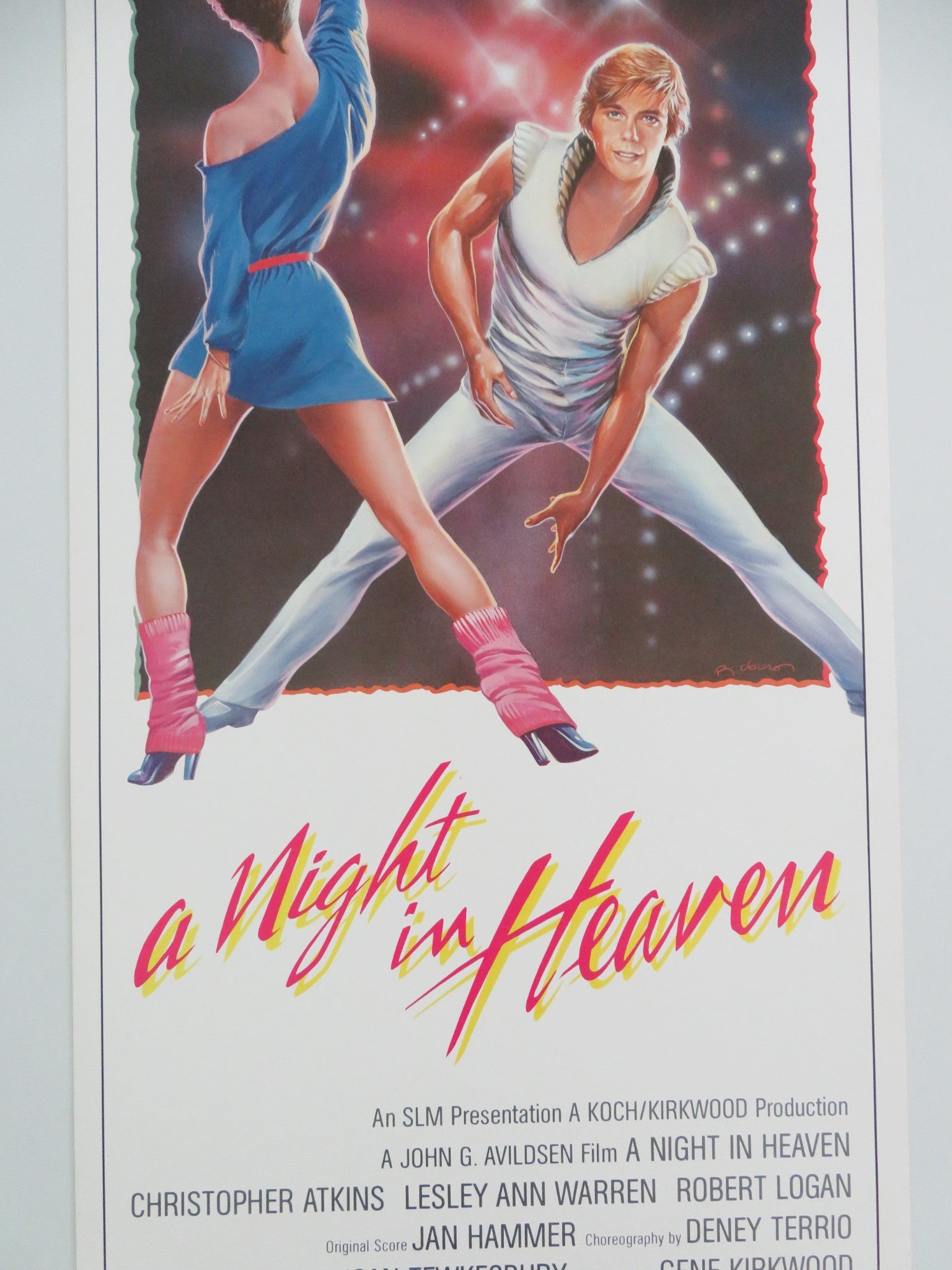 A NIGHT IN HEAVEN US INSERT POSTER CHRISTOPHER ATKINS LESLEY ANN WARREN 1983 - Rendezvous Cinema