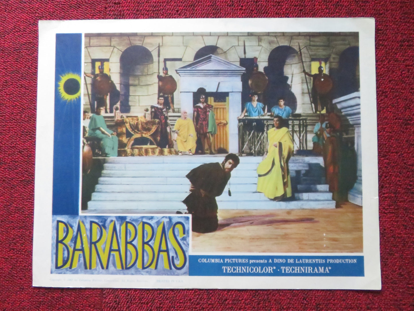 BARABBAS US LOBBY CARD FULL SET ANTHONY QUINN SILVANA MANGANO 1962 - Rendezvous Cinema