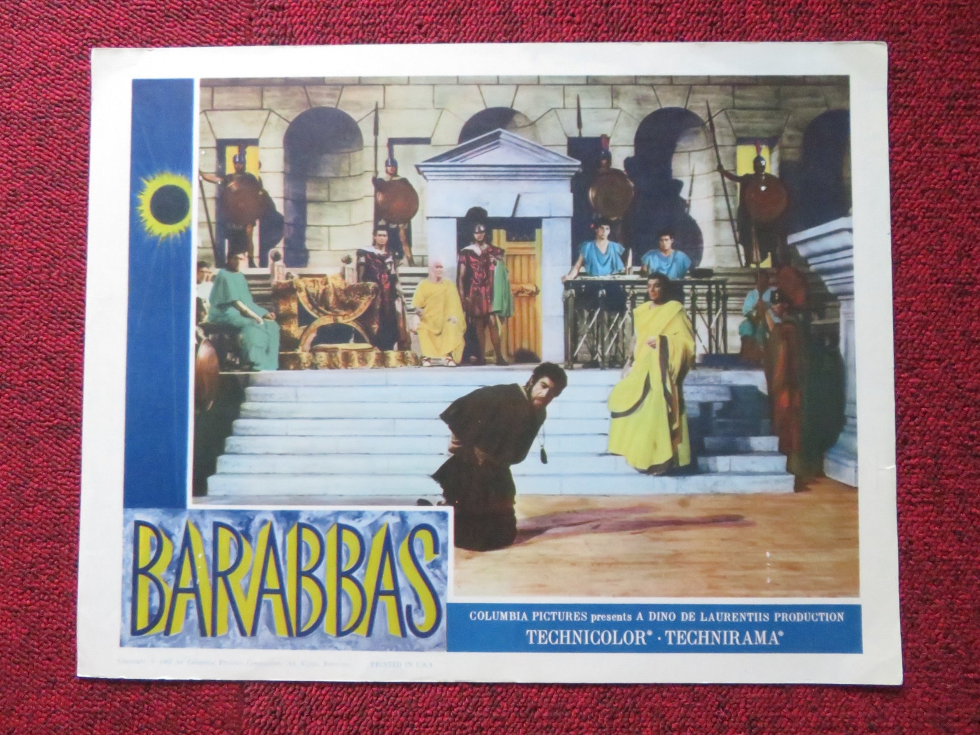BARABBAS US LOBBY CARD FULL SET ANTHONY QUINN SILVANA MANGANO 1962 - Rendezvous Cinema