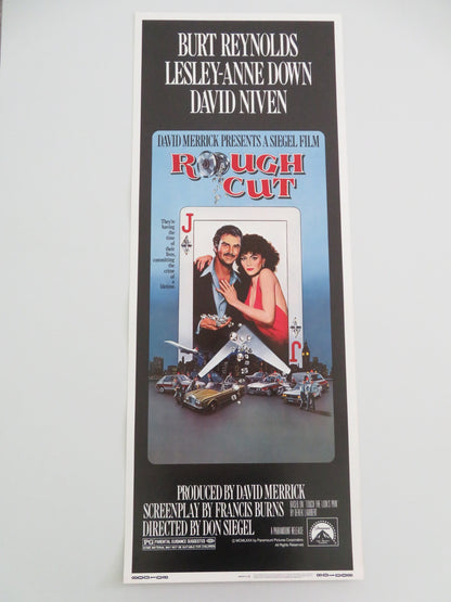 ROUGH CUT US INSERT POSTER BURT REYNOLDS LESLEY-ANNE DOWN 1980 - Rendezvous Cinema