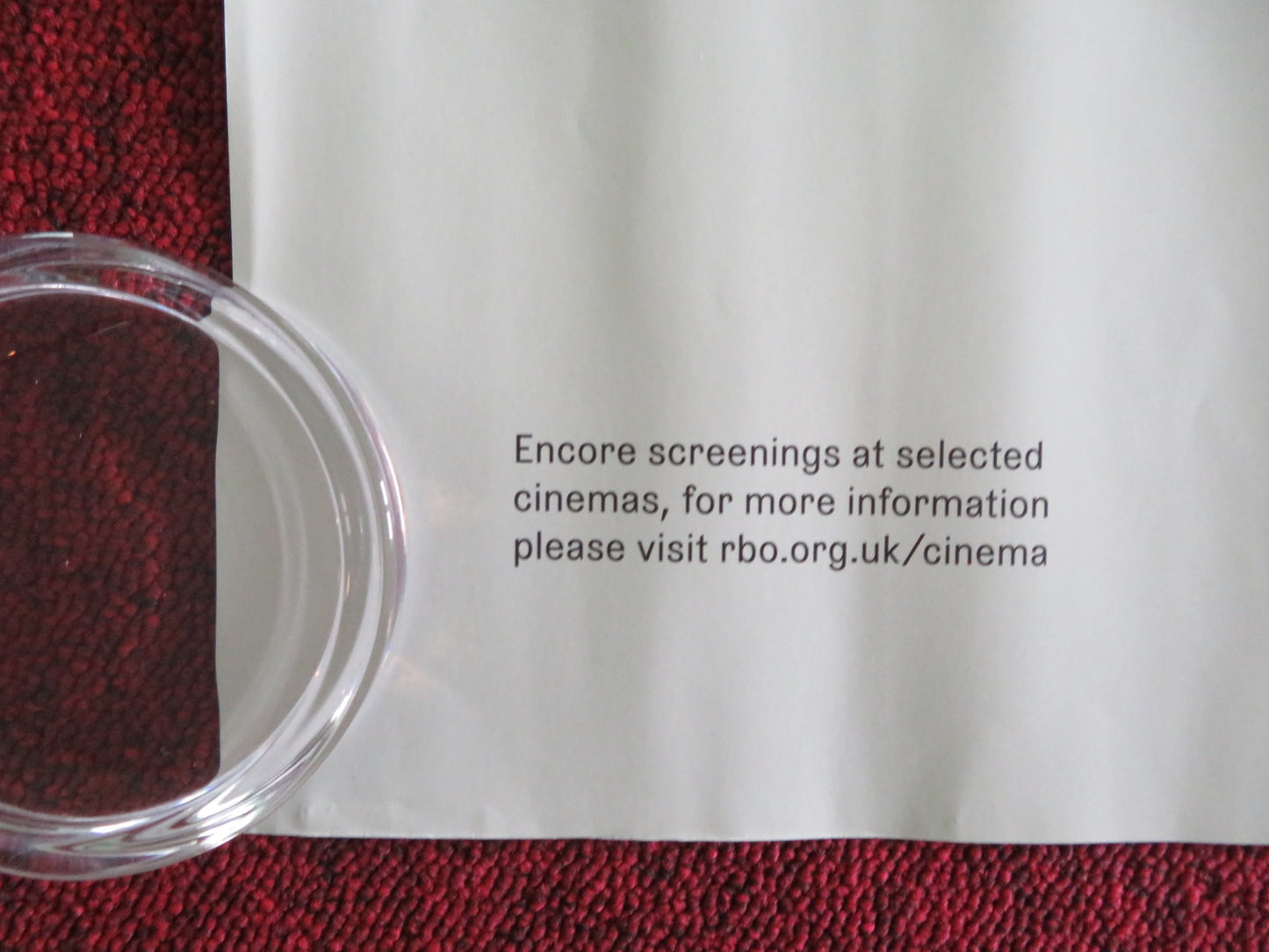 ROYAL BALLET AND OPERA: TOSCA UK QUAD ROLLED POSTER CARLO BOSI A. NETREBKO 2025