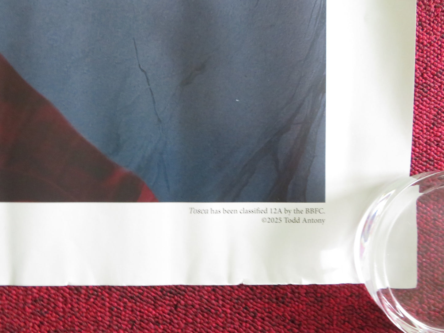 ROYAL BALLET AND OPERA: TOSCA UK QUAD ROLLED POSTER CARLO BOSI A. NETREBKO 2025