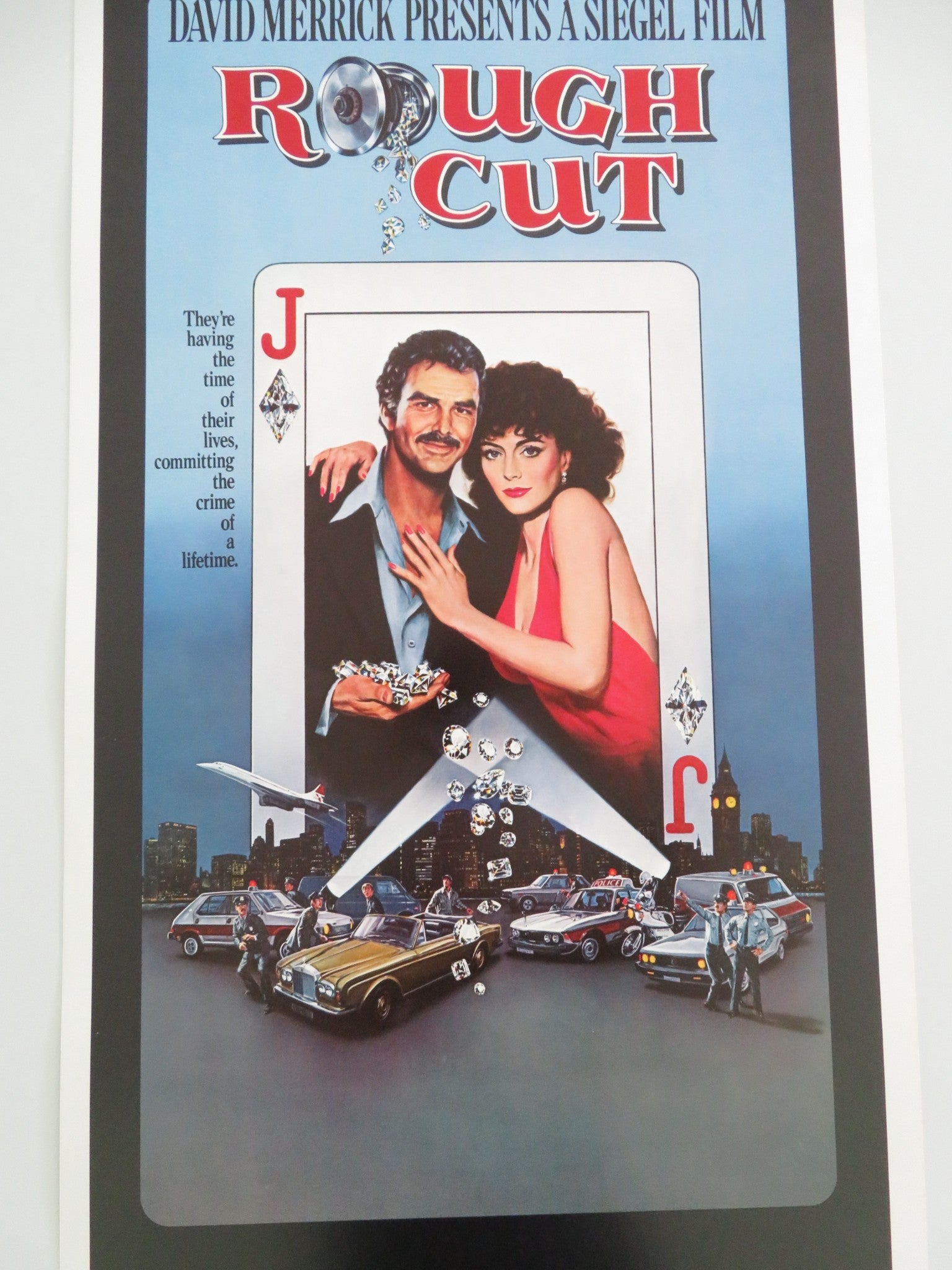 ROUGH CUT US INSERT POSTER BURT REYNOLDS LESLEY-ANNE DOWN 1980 - Rendezvous Cinema